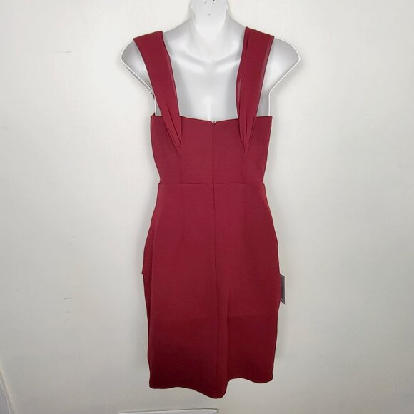 LE CHÂTEAU Red Cocktail Dress XS — Sweetheart Neckline, New with Tags - Picture 4 of 6
